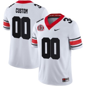 Youth Georgia Bulldogs #00 Customized 1980 National Champions 40th Anniversary White Limited Alternate College Football Jersey 930459-126