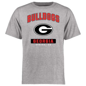 Men Georgia Bulldogs Campus Ash Icon College Football T-Shirt 810654-427