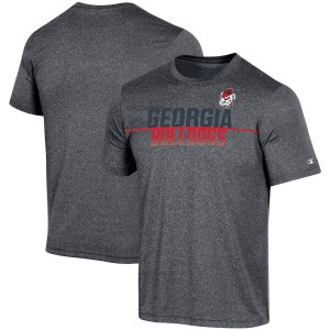 Men Georgia Bulldogs Heathered Charcoal Champion Impact College Football T-Shirt 765759-767