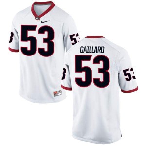 Men Georgia Bulldogs #53 Lamont Gaillard White Authentic College Football Jersey 998940-115