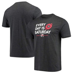 Men Georgia Bulldogs Black Life is Good Every Day is Saturday Cool College Football T-Shirt 782178-185