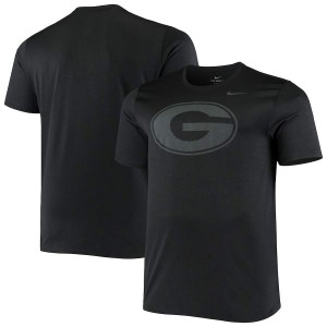 Men Georgia Bulldogs Big & Tall Legend Tonal Performance Black College Football T-Shirt 375718-415