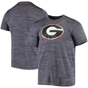 Men Georgia Bulldogs Tonal Velocity Legend Performance Black College Football T-Shirt 201969-613