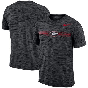 Men Georgia Bulldogs Velocity Sideline Legend Performance Black College Football T-Shirt 377458-745