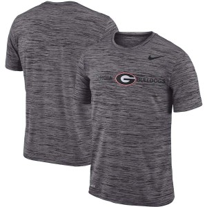 Men Georgia Bulldogs Velocity Sideline Legend Performance Gray College Football T-Shirt 419382-515