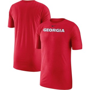 Men Georgia Bulldogs 2018 Sideline Player Performance Top Red College Football T-Shirt 884492-142