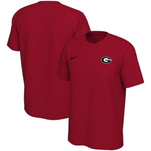 Men Georgia Bulldogs Left Chest Red Legend Performance Logo College Football T-Shirt 125203-210