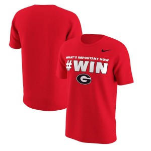 Men Georgia Bulldogs Team Mantra Red College Football T-Shirt 344413-212