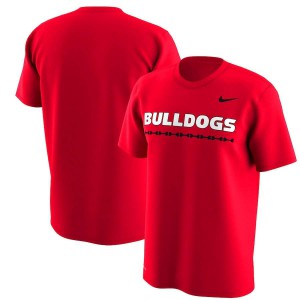 Men Georgia Bulldogs Week Zero Trainer Hook Performance Red College Football T-Shirt 447064-264