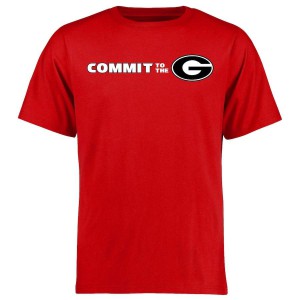 Men Georgia Bulldogs Alternate Red One Logo College Football T-Shirt 578345-195