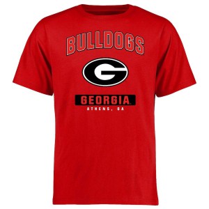 Men Georgia Bulldogs Big & Tall Red Icon Campus College Football T-Shirt 145990-417
