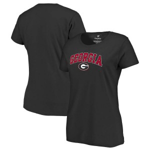 Women Georgia Bulldogs Campus Black College Football T-Shirt 326557-155