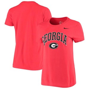 Women Georgia Bulldogs Arch Performance Red College Football T-Shirt 417043-718