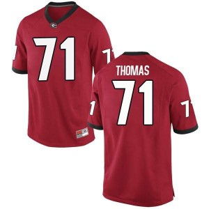 Youth Georgia Bulldogs #71 Andrew Thomas Red Game College Football Jersey 590765-786