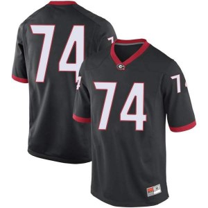 Youth Georgia Bulldogs #74 Ben Cleveland Black Game College Football Jersey 790647-701