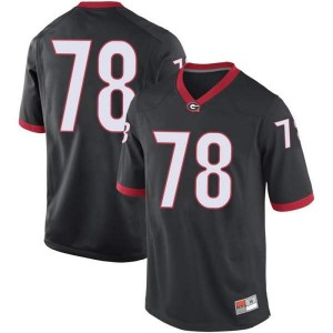 Youth Georgia Bulldogs #78 D'Marcus Hayes Black Game College Football Jersey 580876-368