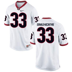 Youth Georgia Bulldogs #33 Ian Donald-McIntyre White Limited College Football Jersey 379788-237