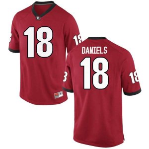 Youth Georgia Bulldogs #18 JT Daniels Red Game College Football Jersey 426029-299