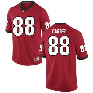 Youth Georgia Bulldogs #88 Jalen Carter Red Game College Football Jersey 670473-912