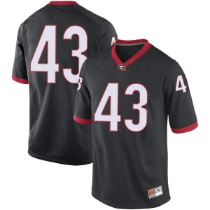 Youth Georgia Bulldogs #43 Jehlen Cannady Black Game College Football Jersey 757423-854