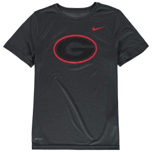 Youth Georgia Bulldogs Legend Travel Performance Anthracite College Football T-Shirt 847140-580