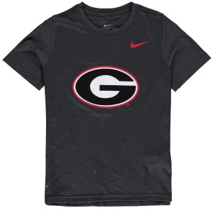 Youth Georgia Bulldogs Logo Anthracite Legend Performance College Football T-Shirt 377370-911