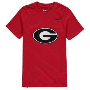 Youth Georgia Bulldogs Cotton Red Logo College Football T-Shirt 918467-760