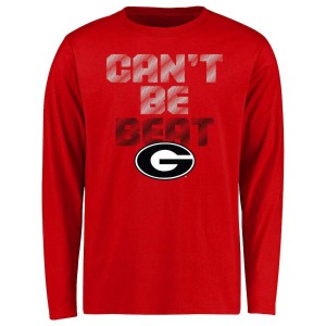 Youth Georgia Bulldogs Can't Be Beat Red Long Sleeve College Football T-Shirt 717407-378