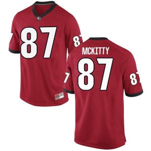 Youth Georgia Bulldogs #87 Tre' McKitty Red Game College Football Jersey 569821-848