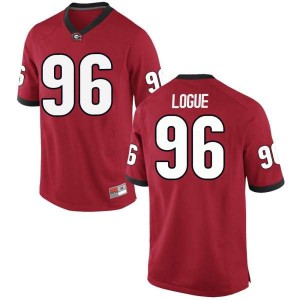 Youth Georgia Bulldogs #96 Zion Logue Red Game College Football Jersey 918156-934