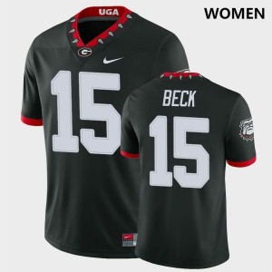 Women Georgia Bulldogs #15 Carson Beck Black Game College Football Jersey 762683-671