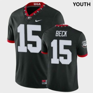 Youth Georgia Bulldogs #15 Carson Beck Black Game College Football Jersey 993442-754