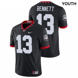 Youth Georgia Bulldogs #13 Stetson Bennett Black Game College Football Jersey 896328-688